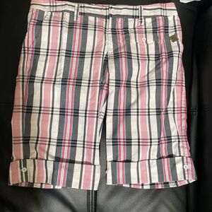 Volcom Plaid Women's Shorts - Pink, Blue, Black